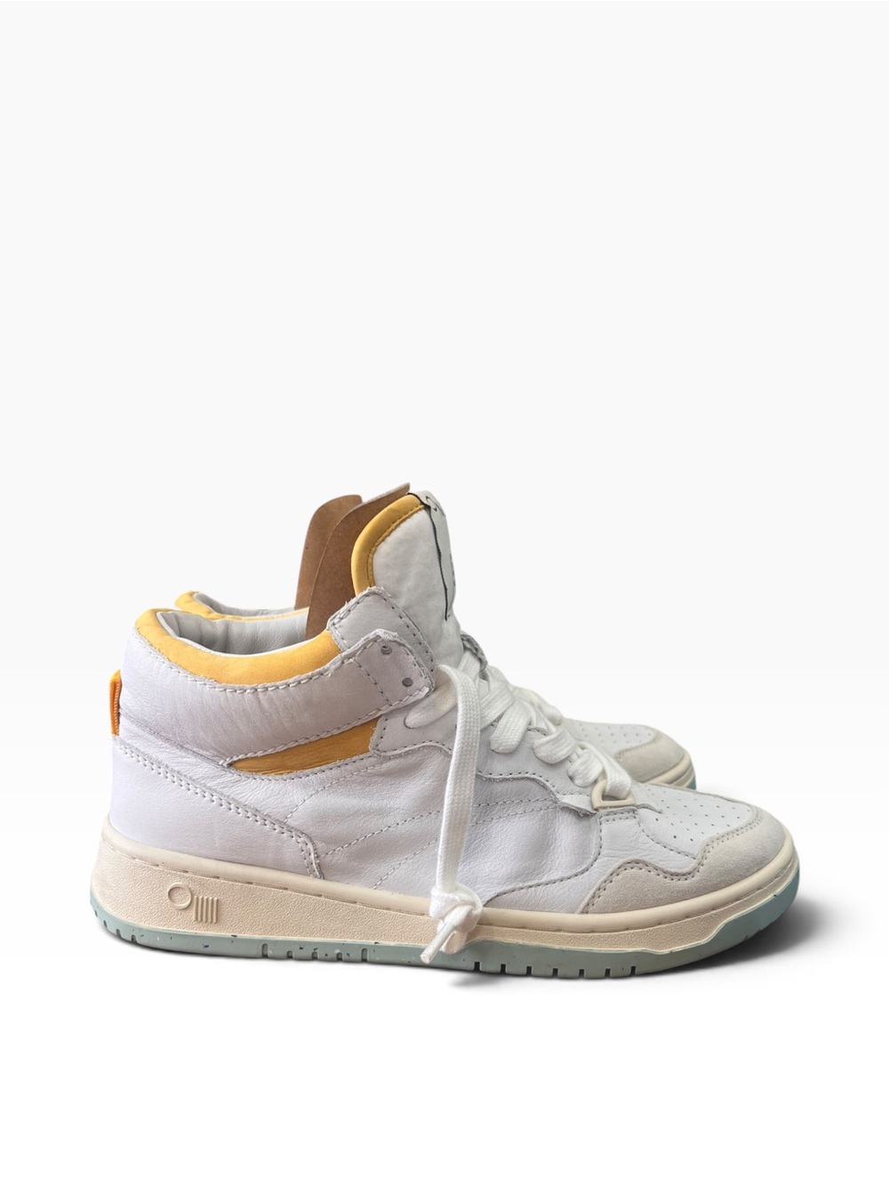 ONCEPT Philly White Cloud Multi Leather Suede Mid Top Sneakers Size 6.5 Women